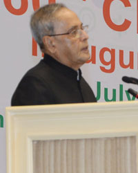 The President of Indian Shri Pranab Mukherjee during 160th Annual Day