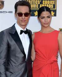 Actor Matthew McConaughey and wife, model Camila Alves McConaughey, arrive at the 19th annual Critics' Choice Movie Awards in Santa Monica, California