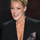 Actress Katherine Heigl accepts award at the 35th annual People`s Choice awards in Los Angeles