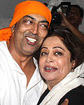 Vindoo Dara Singh and Kirron Kher