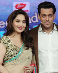 Madhuri Dixit, Salman Khan and Huma Quershi