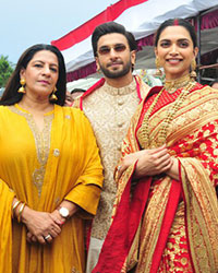 Families of Ranveer Singh and Deepika Padukone at Tirupati Temple