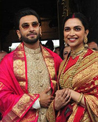 Ranveer Singh and Deepika Padukone at Tirupati Temple