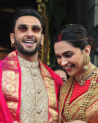 Ranveer Singh and Deepika Padukone at Tirupati Temple