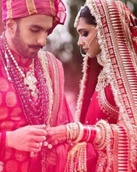 Deepika Padukone and Ranveer Singh at the Anand Karaj ceremony