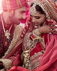 Deepika Padukone and Ranveer Singh during the Anand Karaj ceremony