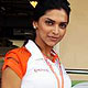 Deepika Padukone and Vijay Mallya with F1 girls