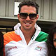 Kevin Pietersen's with F1 girls