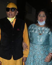 Drummer Sivamani with wife Runa Rizvi