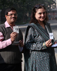 Maneka Gandhi at Delhi Elections 2013