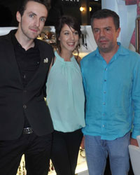 Levan Ramishvili and Celine Prunevielle at Dessange Salon and Spa Launch