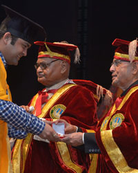 convocation ceremony being organised during the goldren jubilee year of the Devi Ahilya Vishwavidayalaya, Indore, Madhya Pradesh