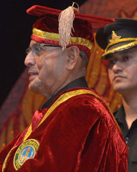 convocation ceremony being organised during the goldren jubilee year of the Devi Ahilya Vishwavidayalaya, Indore, Madhya Pradesh