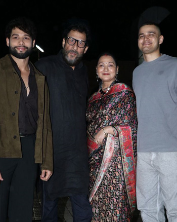 Siddhant Chaturvedi with his parents and brother