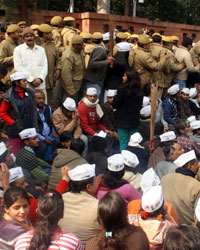 Dharna by AAP Party