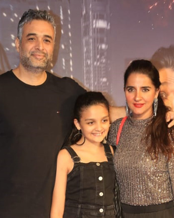 Danish Aslam and Shruti Seth with their daughter