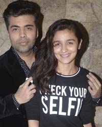 Karan Johar and Alia Bhatt