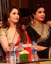 Madhuri Dixit, Priyanka Chopra and Javed Akhtar