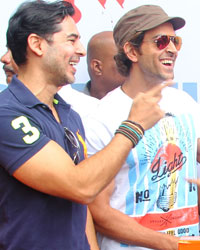 Dino Morea, Hrithik Roshan and Aditya Thackeray