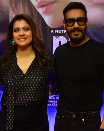 Aaman Devgan, Kajol and Ajay Devgn