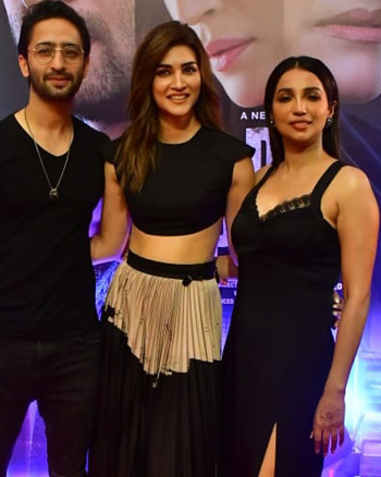 Shaheer Sheikh, Kriti Sanon and  Kanika Dhillon