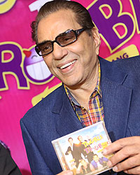 Dharmendra during the music launch of his movie 'Double Di Trouble' in Chandigarh