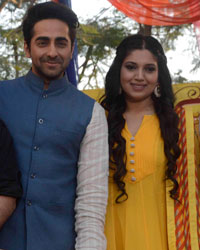 Maneesh Sharma, Bhumi Pednekar and Ayushmann Khurrana