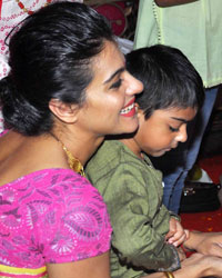 Kajol with her son