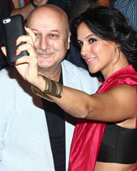 Anupam Kher and Neha Dhupia