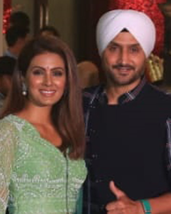 Geta Basra and Harbhajan Singh