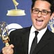 JJ Abrams poses with his award at the 2005 Emmy Awards in Los Angeles.