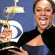 S Epatha Merkerson poses with her award backstage at the 2005 Emmy Awards in Los Angeles.