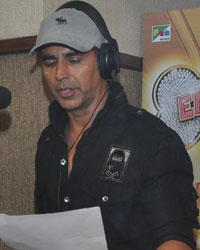 Akshay Kumar during a song recording of his upcoming film Entertainment