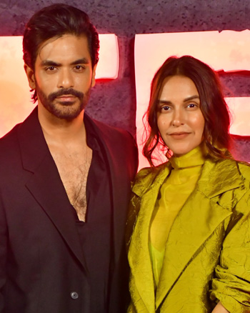 Angad Bedi and Neha Dhupia