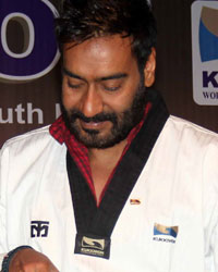 Felicitation of Ajay Devgan by Taekwondo Masters