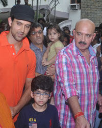 Hrithik Roshan and Rakesh Roshan