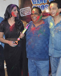 'Gangs of Ghost' cast promotes their film as they celebrates holi at Mehboob Studio, Bandra