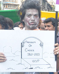 Gay Protest Against SC Verdict