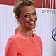 German actress Heike Makatsch poses on the red carpet as she arrives for the German Film Prize (Lola) ceremony in Berlin