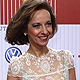 German actress Mareike Carriere poses on the red carpet as she arrives for the German Film Prize (Lola) ceremony in Berlin