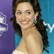 Emmy Rossum arrives at the InStyle / Warner Brothers Golden Globe Awards