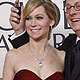 Actress Carrie Preston and husband Michael Emerson from `Lost` arrive at the 67th annual Golden Globe Awards