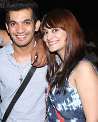 Arjun Bijlani With Candy Brar