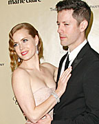 Amy Adams and Darren Le Gallo arrive at the Weinstein Company after party following the 70th annual Golden Globe Awards in Beverly Hills