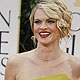 Missi Pyle and Penelope Ann Miller, from the film 'The Artist', pose at the 69th annual Golden Globe Awards