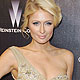 Paris Hilton arrives at the The Weinstein Company after party following the 69th annual Golden Globe Awards in Beverly Hills