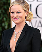 Actress and Golden Globe Awards co-host Amy Poehler at the 70th annual Golden Globe Awards in Beverly Hills