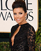 Eva Longoria of the TV series 'Desperate Housewives' at the 70th annual Golden Globe Awards in Beverly Hills