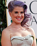 Television personality Kelly Osbourne arrives at the 70th annual Golden Globe Awards in Beverly Hills