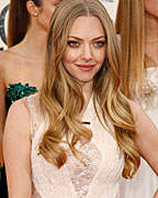 Amanda Seyfried of the film 'Les Miserables' at the 70th annual Golden Globe Awards in Beverly Hills